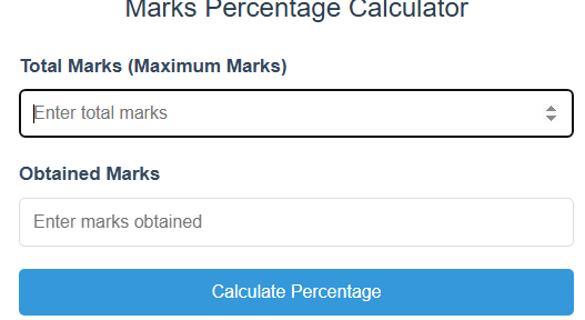 marks percentage calculator