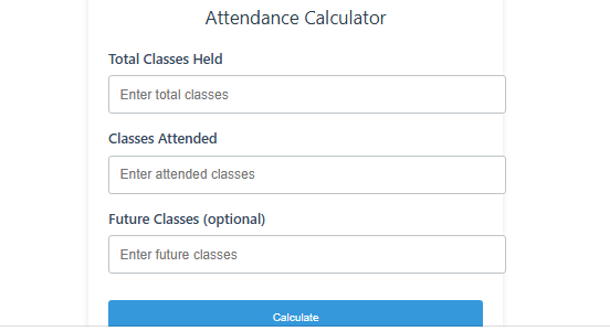 Attendance Calculator
